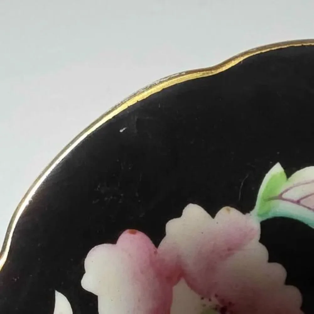 Pink Flowers Teacup and Saucer Vintage Japan Vintage